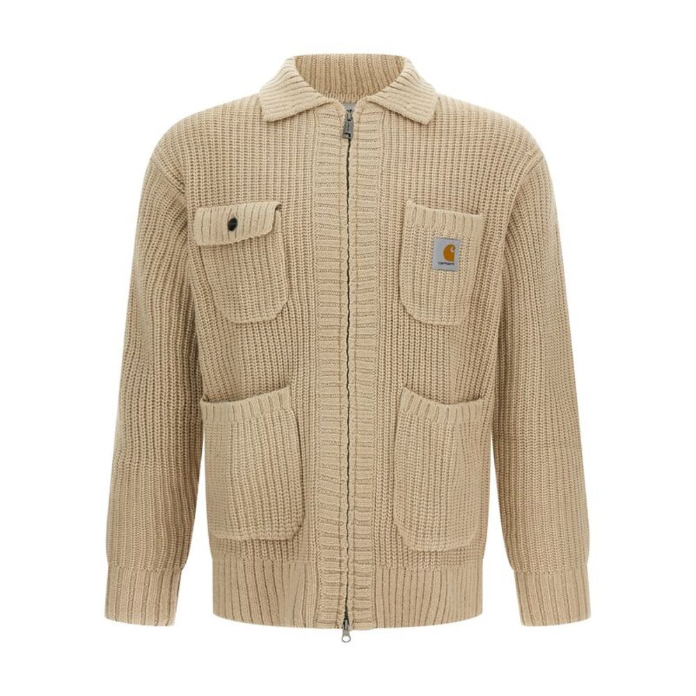 Carhartt Wip Beige Acetate Men's Cardigan